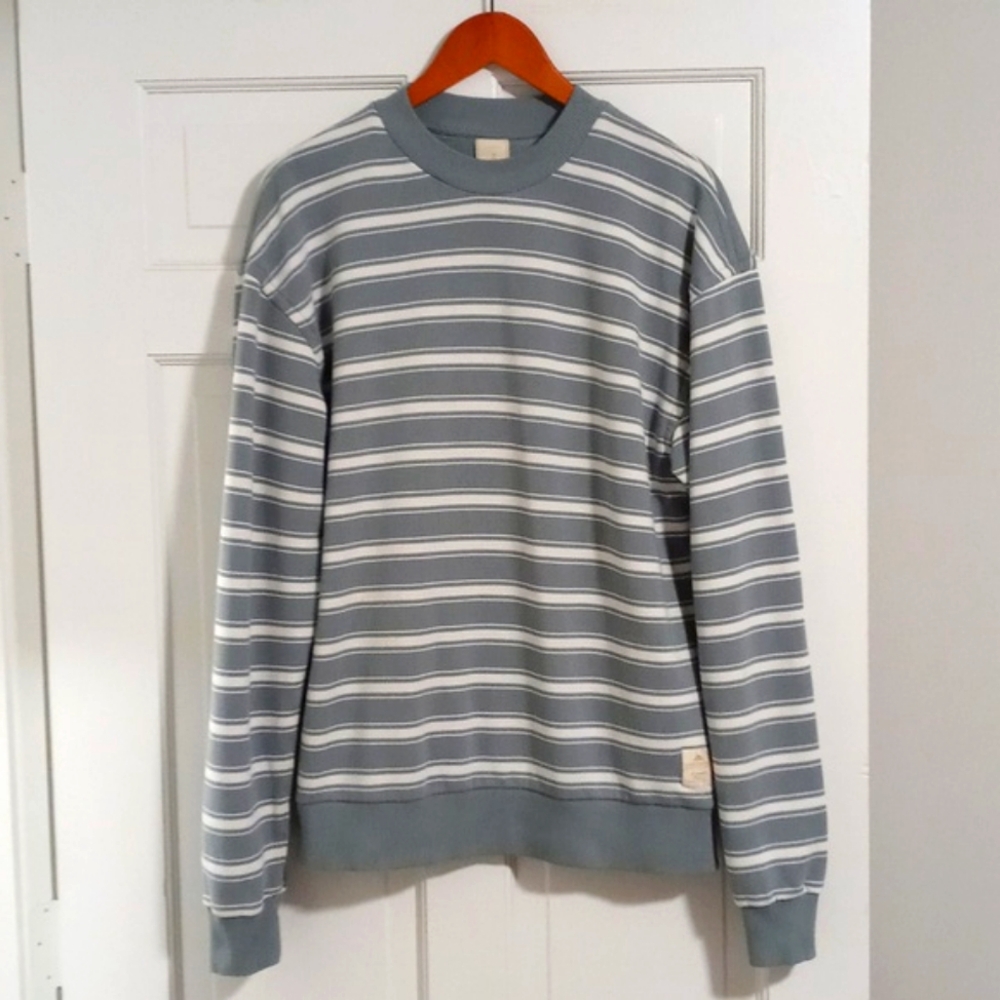 Scotch & Soda Blue and White Striped Sweatshirt - Picture 2 of 13